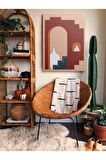 Soyut Dekoratif Vintange Retro Bohe Bohem Boho Art Vektorel Abstract Minimalist Canvas Kanvas Tablo