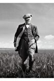 Atatürk Siyah Beyaz Kanvas Kanvas Canvas Tablo