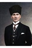 Atatürk Takım Elbiseli Kanvas Kanvas Canvas Tablo