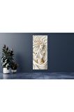 Medusa Beyaz Dik Kanvas Kanvas Canvas Tablo