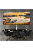 Manzara Ve Kayıklar Kanvas Kanvas Canvas Tablo