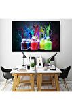 Renkli Kavanozlar Dans Eden Boyalar Kanvas Kanvas Canvas Tablo