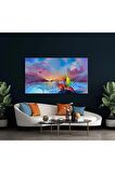Modern Soyut Renkli Kanvas Kanvas Canvas Tablo