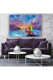 Modern Soyut Renkli Kanvas Kanvas Canvas Tablo