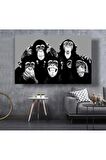 Maymunlar Çetesi Kanvas Kanvas Canvas Tablo