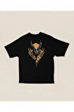 Wolverine Marvel Kahraman Baskılı Unisex Oversize Tişört