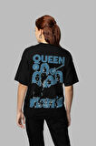 Queen Müzik Grubu Baskılı Unisex Oversize Tişört