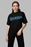 Queen Müzik Grubu Baskılı Unisex Oversize Tişört