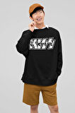 Kiss Müzik Grubu Baskılı Unisex Oversize Tasarım Sweatshirt