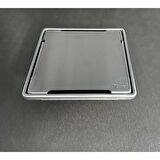 KOLDOOR Sukar Line 9 Plain Paslanmaz Çelik Kasa İnox Duş Süzgeçi Ø50 Alttan Çıkış 15x15 Cm 1153-1031599-01