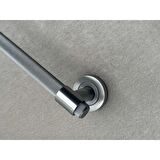 KOLDOOR Punch Zamak A213 Mat Skoç Füme Çekme Kol Sürgülü Kapı Çekme Kolu 25 Cm 1 Takım