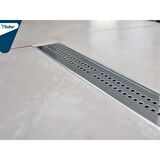 KOLDOOR Sukar Line 4P Duş Kanalı Plastik Kasa Paslanmaz Izgara Süzgeç Ø50 Çıkış 60 Cm 1154-100650-02
