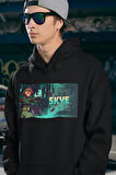 Skye Baskılı Unisex Oversize Valoorant Hoodie