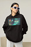 Skye Baskılı Unisex Oversize Valoorant Hoodie