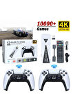 Android Game TV Stick 64 GB Hediye Hazıfa Kartı 2 Kablosuz Oyun Kolu Retro Game Stick Nostalji Oyun Konsolu
