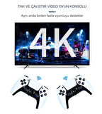 Android Game TV Stick 64 GB Hediye Hazıfa Kartı 2 Kablosuz Oyun Kolu Retro Game Stick Nostalji Oyun Konsolu