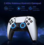 Android Game TV Stick 64 GB Hediye Hazıfa Kartı 2 Kablosuz Oyun Kolu Retro Game Stick Nostalji Oyun Konsolu