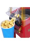 Nostaljik Mini Popcorn Makinesi Elektrikli Mısır Patlatma Makinesi Ev Tipi Retro Tasarım