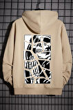 Uyguntarz Unisex Skullcracked Baskılı Sweatshirt