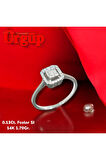PIRLANTA 0.13Ct. Fcolor SI 14AYAR 1.70Gram