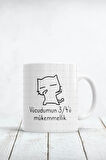 Vücudumun 3/4'ü Mükemmellik Baskılı Kupa Bardak