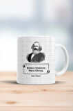 Karl Marx Dininiz Imanınız Para Olmuş Esprili Kupa Bardak