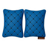 Araba Seyahat Mavi RenkBoyun Yastığı 2’li – Kapitone Konforlu Destek Yastığı