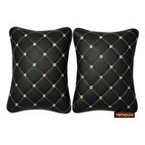 Araba Seyahat Bej Nakışlı Renk Boyun Yastığı 2’li – Kapitone Konforlu Destek Yastığı