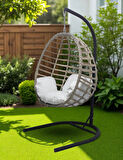 Armut Salıncak Tek Kişilik Raddan Örgü Bahçe Balkon Ev Salıncağı