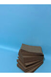 Kraft Baskısız 10,5 x 21 cm 50adet Kart kraft ara karton Not Kartı Hediye Notluk, kraft dosya kartı