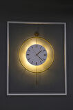 Timelles Kristal - Büyük Boy(50X75CM) - (PİLLİ LED) - Metal (MOBİLYA) Duvar Saati