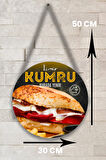 Kumru Salonu Duvar, Kapı, Tek Taraflı Askılı Pano Karşılama Tabelası, Kumru Tost Dükkanı Süs Dekoru