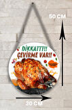 Kızarmış Tavuk Salonu Duvar, Kapı, Çift Taraflı Askılı Karşılama Tabelası, Tavuk Çevirme Dükkanı Süs