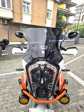 MOTOCAM KTM 1290 Super Adventure Siperlik Ön Cam 2017-2024 Model 41cm Siyah Renkli