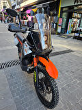 MOTOCAM KTM 950-990 Adventure KİT RALLY Replikaa Siperlik Ön Cam 51cm Tam şeffaf Renkli 4mm