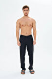 Erkek Keten Pantolon Siyah