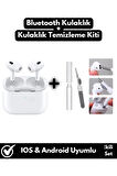Premium Seri Dokunmatik Bluetooth V5 Kulak İçi +Kulaklık Temizleme Kiti