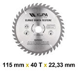 Kupa Ahşap Sunta Elmas Testere 115 mm X 40T X 22,23 mm.