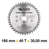 Kupa Ahşap Sunta Elmas Testere 185 mm X 40T X 30 mm.