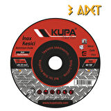 Kupa İnox Metal Çelik Kesme Taşı 115 mm. - 3 Adet