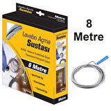 Kupa Lavabo Açma Sustası Gider Açıcı Spiral 8 mt.