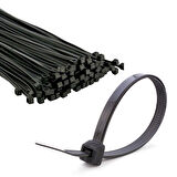 Kupa Plastik Cırt Kelepçe Siyah 3.6 x 370 mm. - 100 Adet