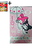 KUROMİ STİCKERLİ MASKELİ BOYAMA KİTABI + FATİH 12 Lİ KISA KURU BOYA KALEMİ