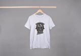 Kuru Kafa Temalı Baskılı Oversize Unisex T-Shirt