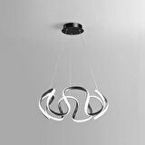 AHTAPOT SİYAH LED AVİZE