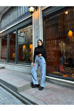 Ti̇ntli̇ Yan Tokali  Baggy  Kot  Jeans Pantolon