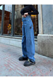 Ti̇ntli̇ Yan Tokali  Baggy  Kot  Jeans Pantolon