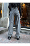 Ti̇ntli̇ Yan Tokali  Baggy  Kot  Jeans Pantolon