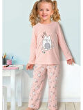 Doremi Kız Çocuk Pijama Takım Pembe Melanj