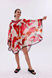 Kısa Kimono Pareo - Tesettür Pareo - Kemer Model 180x135 Cm